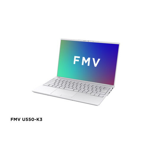 富士通 ノートPC FMV Note U FMVU550K3W[14型 | WUXGA | Core i5 | 16GB | 512GB | Windows 11 | Office H&B | シルバーホワイト]