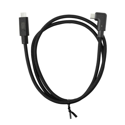 Modget ITC20G2510LBK USB4.0 TYPE-C TO C L字 ケーブル 20Gbps PD240W 1.0m ブラック