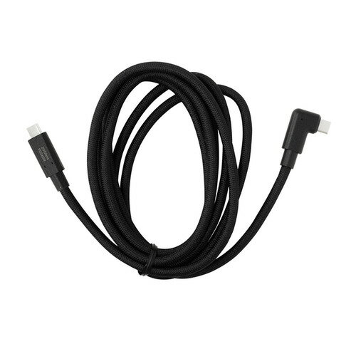 Modget ITC20G2520LBK USB4.0 TYPE-C TO C L字 ケーブル 20Gbps PD240W 2.0m ブラック
