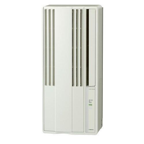 コロナ CW-F1826R(W) 冷房専用ウインドエアコン スタンダードシリーズ 1.8kW シティホワイト CWF1826R(W)発売日：2026年4月1日●工事不要、すぐに使える窓用エアコン●10年交換不要脱臭フィルター搭載●排水ホースが不要のノンドレンタイプ●★買ったその日から、すぐに使える窓用エアコン。★「夏しか使わない」「冷房だけでいい」というお客様におすすめの冷房専用タイプ。10年交換不要脱臭フィルターも搭載。★排水ホースが不要なノンドレンタイプなので、排水処理が不要です。★内部乾燥モードを搭載し、運転停止後にはエアコン内部を乾燥させ、ニオイの原因となるカビや細菌の繁殖を抑えます。★安心と信頼の「日本製」。●※同梱の標準取り付け枠で、77〜140cmの窓に取り付けOK。（但し、アルミ製窓枠の立ち上がりが10mm以下の場合や木製・スチール製窓の場合は高さ80cm以上必要となります。）●★室外機が必要ないので、壁穴をあけるなどの工事が不要です。&nbsp;【仕様】畳数：4.5〜7畳サイズ(約)：33.5×24×75cm冷房能力：1.6/1.8kW暖房能力：-省エネ機能：-ルーバー：手動消費電力：595〜700W