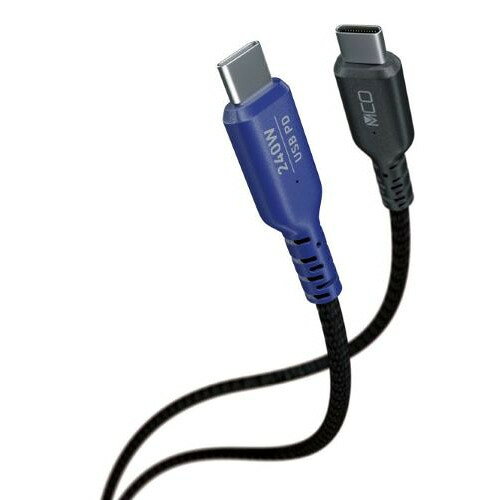 ナカバヤシ UPD-2B20BK USC Type-C 充電ケーブル USB PD 240W対応 ファブリックケーブル採用 2m Windows Mac対応 ブラック発売日：2025年6月下旬●eMarker内蔵で240W充電対応USB PD EPR準拠最大の240W(48V/5A)での充電対応のeMarkerを搭載しています。また、USB PD PPS充電にも対応しています。●安全性の高いミニブレイカーを両端に搭載最大48Vの高い電圧を流す事をふまえ、弊社従来品を再設計しました。弊社従来品に採用されていたPTC（熱感知センサー）よりも安全性の高いミニブレイカーを搭載。一般的なスマートフォンの充電から高電流のPC充電まで安全にお使いいただけます。●低抵抗の新設計ケーブルUSB PD 240W対応に合わせ、新設計のケーブルを採用しました。弊社従来品よりもさらに抵抗値が低くなり、より安定した充電が可能です。●やわらかく絡みにくいファブリックケーブル採用高い電圧・電流に対応となるとケーブル芯材は太く、固くなってしまいます。本製品は柔らかさと耐久性という相反する特長を達成するため内部素材にグラフェンを採用し、柔らかく高耐久のケーブルとなりました。●わかりやすいカラーリングコネクター採用弊社UPDシリーズ製品の特長であるカラーコネクタを採用。240W対応の本製品は黒＋ネイビーの組み合わせです。コネクタには240W対応の印字があり、使用時に見分けがつきます。&nbsp;【仕様】コネクタ：USB Type-C to Type-C転送速度：USB 2.0準拠ケーブル径： 約4.5mm対応電圧 ：5V〜48V (最大USB PD 240Wまで対応)対応機種 ：USB Type-C端子搭載のWindowsPC、Mac、スマートフォン、タブレット等 USB Type-C端子を搭載したUSB ACアダプタ