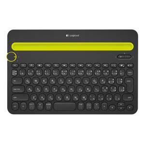 マルチデバイス対応Bluetoothキーボード（ブラック） Bluetooth Multi-Device Keyboard k480 K480BK logicool