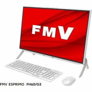 富士通 FMV ESPRIMO ホワイト ［23.8型 /メモリ：8GB /SSD：512GB ］ FMVF60G3W