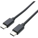 【納期約2週間】ミヨシ UYM-CC202BK USB2.0ケーブル USB PD 60W充電対応 充電／データ通信 Type-Cタイプ ブラック UYMCC202BK