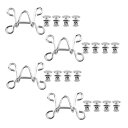 POPETPOP ジーンズ 調整ボタン 4セット 金属ジーンズボタン ウェストサイズ 小さく調整 ボタン (3.2 * 3.2 * 1.5cm)