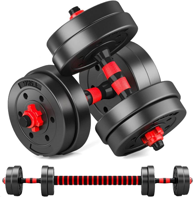 Taimonik ダンベル 可変式 10kg 20kg 30kg 40kg 2個セット バーベルにもなる ダンベル 無臭素材 静音 XSB