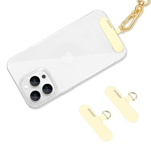 樂天商城 - [AooCare] スマホストラップ 2枚入り 金属製 0.2mm 超薄型 ストラップホルダー 傷防止仕上げ タグパッチ 落下防止 軽量 薄型