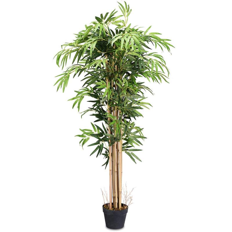 樂天商城 - TANGKULA 人工 観葉植物 フェイク 大型 フェイクグリーン 造花 人工樹木 フェイク植物 インテリア 室内 屋外 水やり不要 枯れない