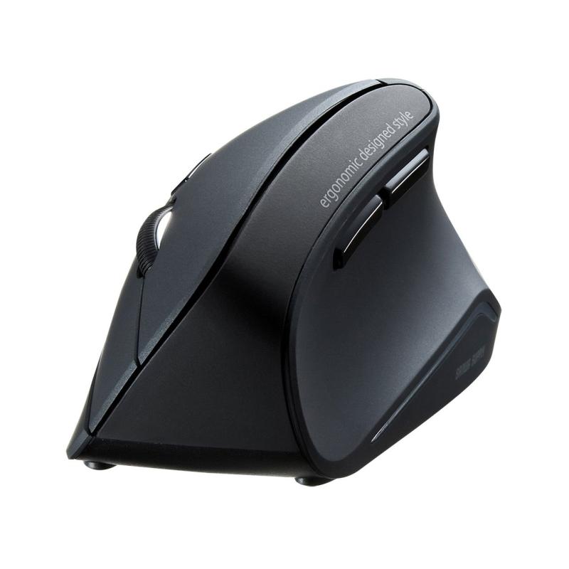 Trackball - サンワサプライ エルゴノミクスマウス 腱鞘炎防止 ブルーLED 5ボタン