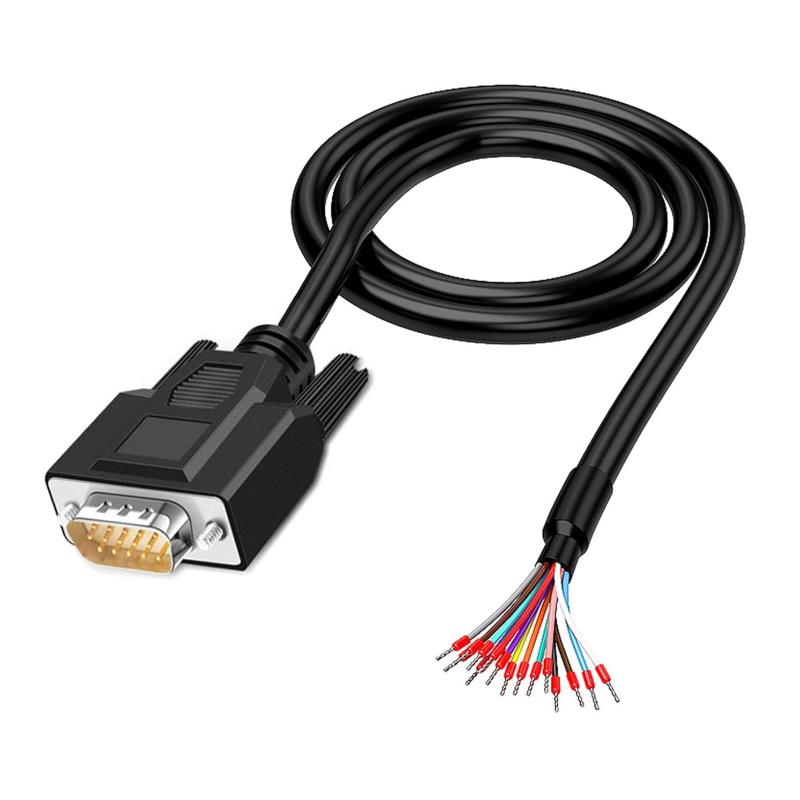 PENGLIN 2m 24AWG VGA 6.56Ft DB15 オス/メス RS232 15ピンシリアル延長ケーブル