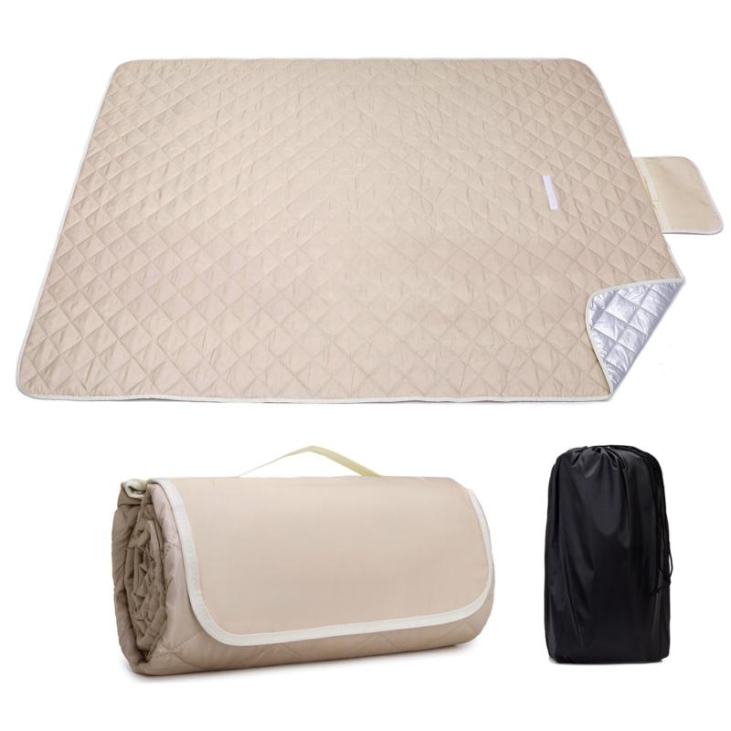 YACOTOERIレジャーシート 厚手 ピクニックマット テントマット大判 145x195cm アルミシート 防水 折り..