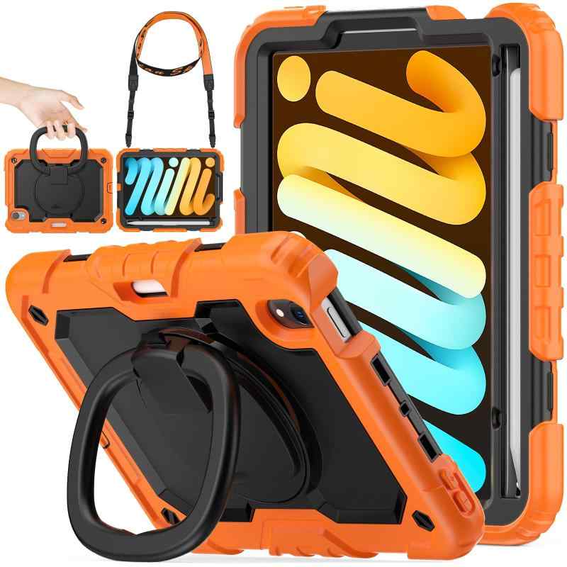 SEYMAC Stock iPad ケース 耐衝撃 リングハンドル ペン収納 ケース 対応 iPad