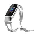 NINKIコンパチブルFitbit Luxeバンド 華奢な感じのステンレス レディース サイズ調整可能 メタルブレスレット 優雅でシンプル フィットビット交換ベ...