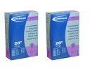 2本セット SCHWALBE(シュワルベ) 700×18/25C用軽量チューブ 仏式 50mm ミディアムロングバルブ 20SV-ML 65g [...