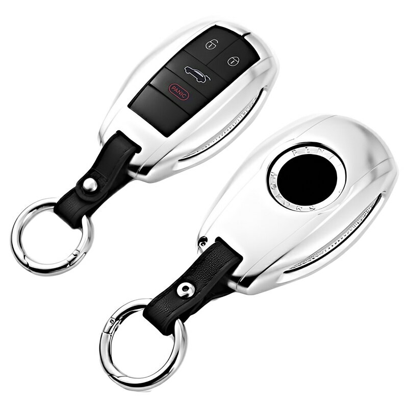 ベントレー ベンテイガ アルミ製 メタル スマートキーケース キーカバー キーホルダー bentley レザー 本革ベルト 黒革 アクセサリー メンズ レディース おしゃれ 保護カバー キーレスカバー 銀色 シルバー 車 金属 傷防止 鍵ケース ギフト