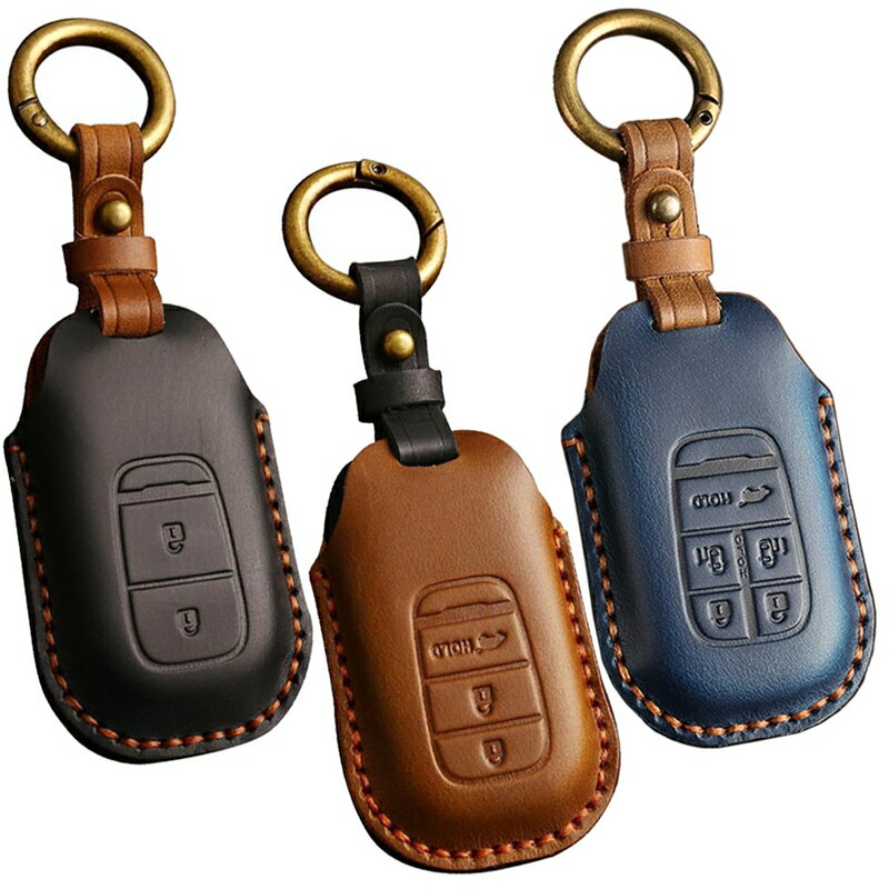 ホンダ 本革 レザー ツートン スマートキーケース キーカバー フリード GT系 アコード CY2 ヴェゼル RV3 RV4 RV5 RV6 シビック FL1 ZR-V N-BOX JF5 JF6 オデッセイ RC5 nbox nボックス ZRV アクセサリー キーホルダー カスタム パーツ