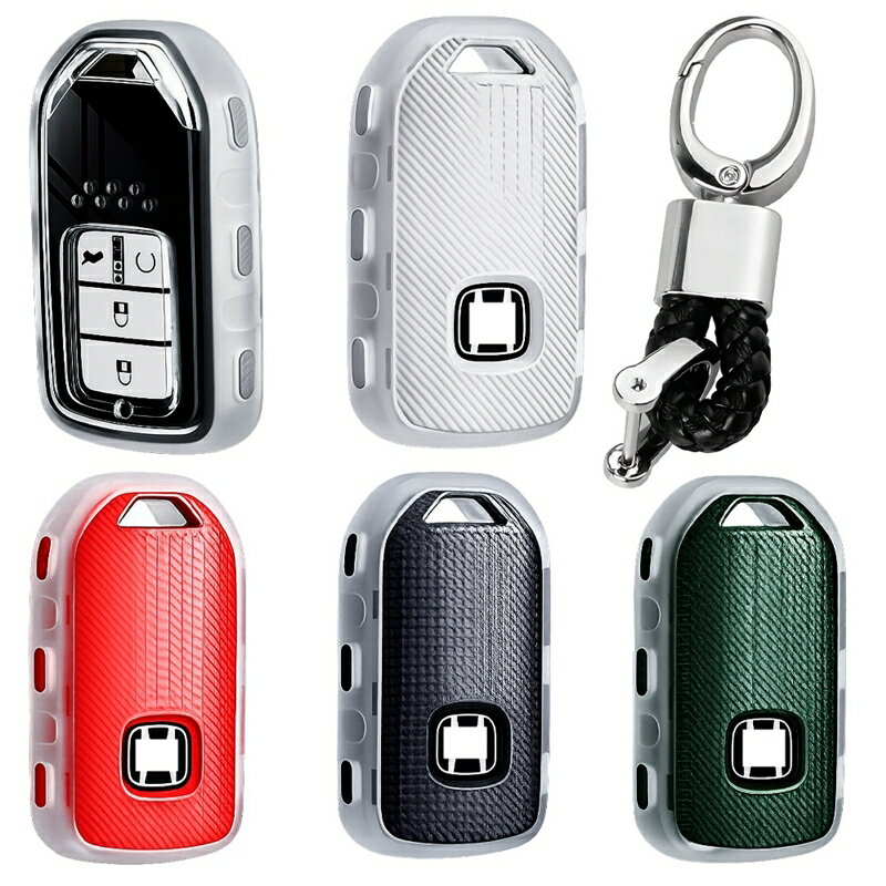 ホンダ TPU スマートキーケース キーカバー キーホルダー HONDAフィット フリード インサイト オデッセイ ヴェゼル WR-V グレイス シビック ステップワゴン S660 アコード シャトル ジェイド CR-V CR-Z クラリティ アクセサリー キーレスカバー 傷防止 車 本田