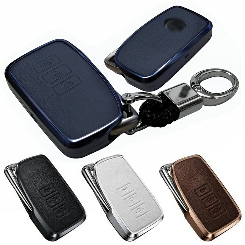 レクサス アルミ製 本革 レザー メタル スマートキーケース キーカバー キーホルダー GS IS RX NX RC LX GS250 GS350 GS450h IS250 IS350 IS300h RX200t RX450h NX200t NX300h RC350 LEXUS 金属 牛革 アクセサリー メンズ レディース 保護カバー キーレスカバー