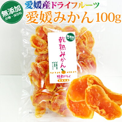 愛媛産ドライみかん無添加100g　乾熟ドライ／みかんの味そのまま！／国産ドライフルーツ／日本産