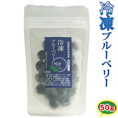 【冷凍】愛媛産 冷凍ブルーベリー粒楽 50g・500g・1kg ひんやりサクッとシャーベット感覚！スムージー、ヨーグルト、…