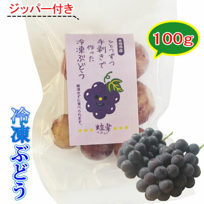 【冷凍】愛媛産　冷凍ぶどう粒楽 100g・500g・1kg　一粒ごと分かれてます。粒楽つぶらく