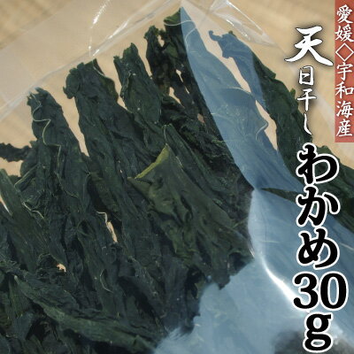 【 R6年産 新物！】 愛媛県産 天日干し 乾燥わかめ30g