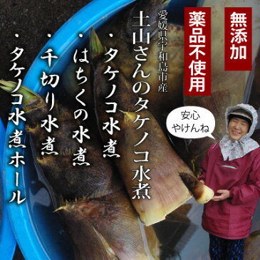 【新物入荷】愛媛県産たけのこ水煮　容量180g　柑橘類に同梱できる！無漂白／薬品不使用