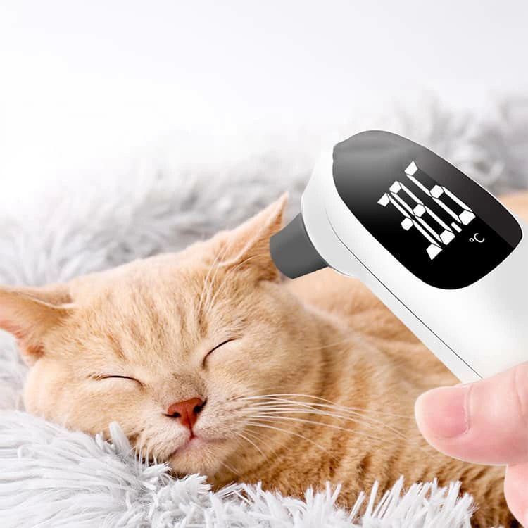 体温計 デジタル表示 ペット 赤外線 ペット用 検温 猫 USB充電式 耳式温度計 犬 非...