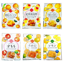 和歌山県産　ドライフルーツ　6種類お試しセット　紀州南高梅　清見オレンジ　はっさく　みかん　レモン　すもも　国産ドライフルーツ