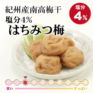 紀州産南高梅干塩分4%はちみつ梅1kg(木箱・化粧箱入り)