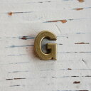 アルファベットパーツ G 【 ハーバリウム キャンドル 制作 ツール デコレーション アンティーク調 DIY】