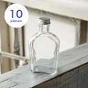 ハーバリウム 瓶 10個 ウイスキー 218ml キャップ付き 【 ハーバリウム瓶 キット 10本 ガラス瓶 硝子瓶 角瓶 ボトル 角 ビン 200ml アロマ...