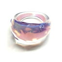 【小型宅配便】KO-RI Ring(リング)No.184【Natural Glass】進藤貴允氏作品 宇宙ガラスリング 星 惑星 ダイクロ