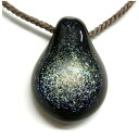【小型宅配便】Dichroic Drop Pendant(ネックレス)No.187【Natural Glass】進藤貴允氏作品 宇宙ガラス ペンダント ネックレ...