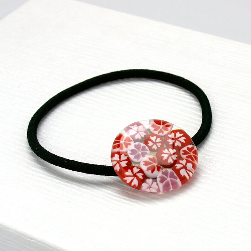 【お得な2個セット】【Japan ミルフィオリ ヘアゴム 01（桜）】桜 グッズ 雑貨 と...