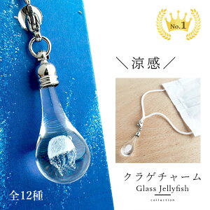 【2点で180円offクーポン!】【【全12種 クラゲ mini チャーム 01】】マスク チャーム ピアス イヤリング ハンドメイド おしゃれ アクセサリー クラゲ インテリア グッズ オワンクラゲ 携帯ストラップ とんぼ玉 ネックレス ペンダント キーホルダー