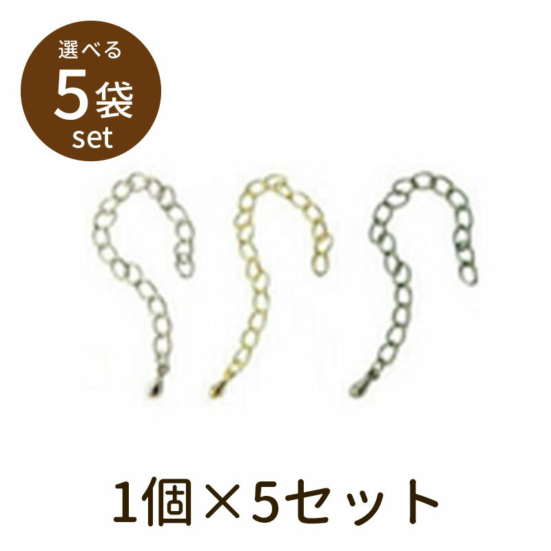 【2点で180円offクーポン対象!!】【アジャスター（ベーシックメッキ）5セット】パーツ アクセサリー ビーズ とんぼ玉 ハンドメイド 手作り 手芸 材料 素材 初心者 unit