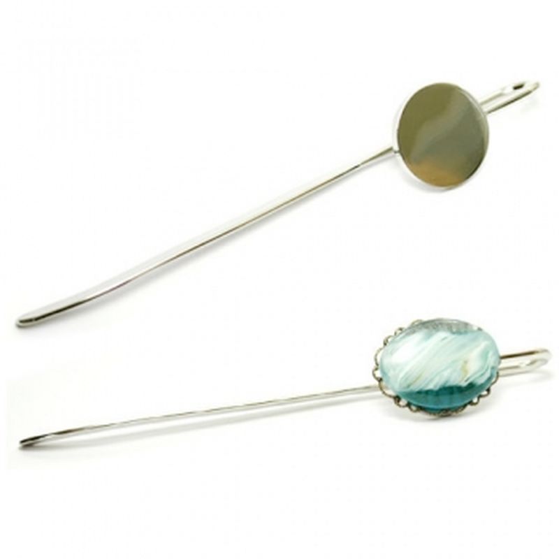 【2点で180円offクーポン対象!!】【貼り付けしおり金具】デコ 素材 土台 レジン 貼り付け パーツ セッ..