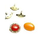【2点で180円offクーポン対象!!】【ブローチ&ペンダントトップ金具】デコ 素材 土台 レジン 貼り付け パーツ セッティング アクセサリー ビーズ とんぼ...