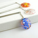 【お得な2個セット】【ミルフィオリ 真鍮 かんざし】かんざし 一本 シンプル 普段使い 花 和 とんぼ玉 トンボ玉 浴衣 簪 かわいい 髪飾り 結婚式 ガラス ...