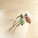 【京あめ mini かんざし ピン】かんざし 花 シンプル 普段使い 和 とんぼ玉 トンボ玉 浴衣 簪 かわいい 髪飾り 結婚式 赤 ガラス ヘアアクセサリー ...