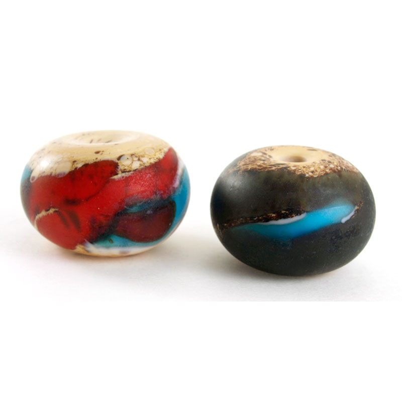 樂天商城 - 【2点で180円offクーポン対象!!】【46 モダン】21mm×14mm エスニック アース とんぼ玉 ビーズ ガラスビーズ ガラス細工 ガラス玉 材料 初心者 おしゃれ お守り かわいい 癒しグッズ 雑貨 かっこいい【商用利用可】