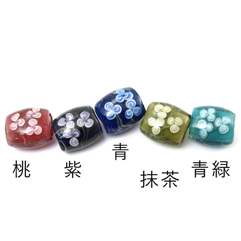 【帯留め 水中花】 ガラス 花 おしゃれ 帯留 帯どめ 振袖 浴衣 普段着 着物 小物 和装小物 和雑貨 京都 赤 青 ブルー きなりがらす