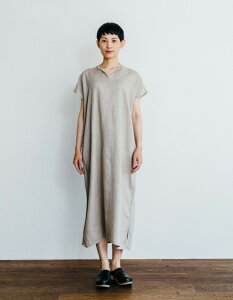 fog linen work（フォグリネンワーク） リリー フレンチスリーブナイトシャツ [LHW067-N] / ルームウェア 部屋着 パジャマ ワンマイルウェア ワンピース レディース リネン 麻