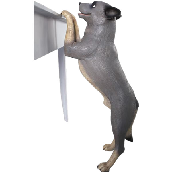 乐天商城 - 動物 オブジェ 立つ従順な犬 インテリア イベント ディスプレイ Standing Blue Heeler