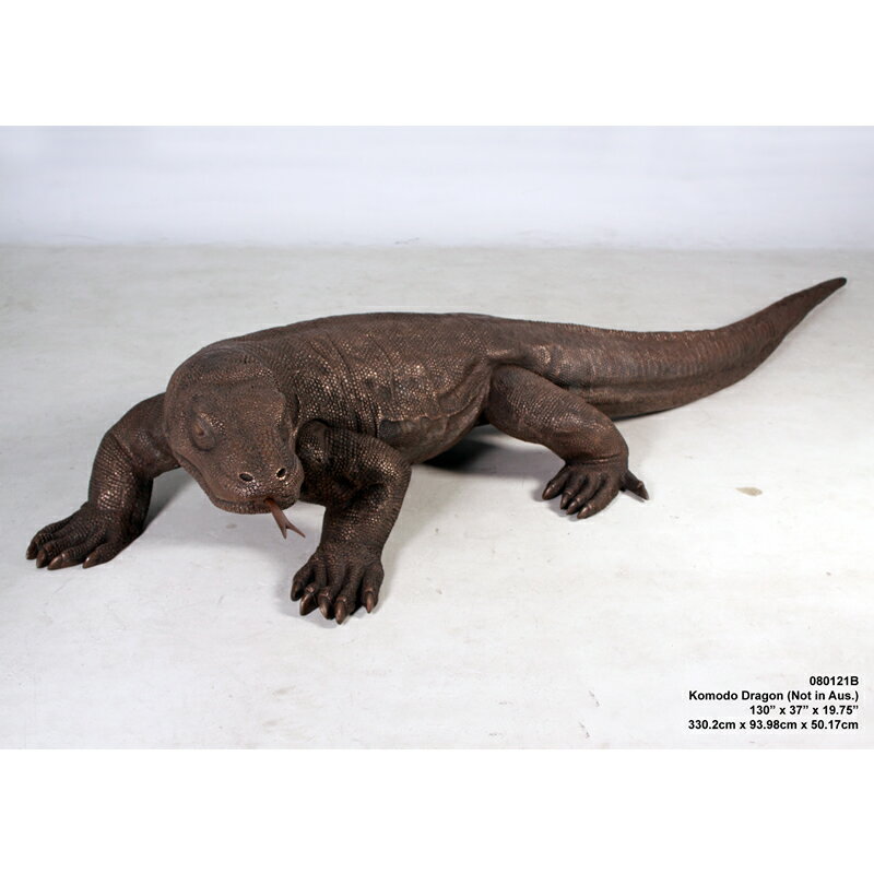 樂天商城 - 動物 オブジェ コモドドラゴン黒 インテリア イベント ディスプレイ Komodo Dragon