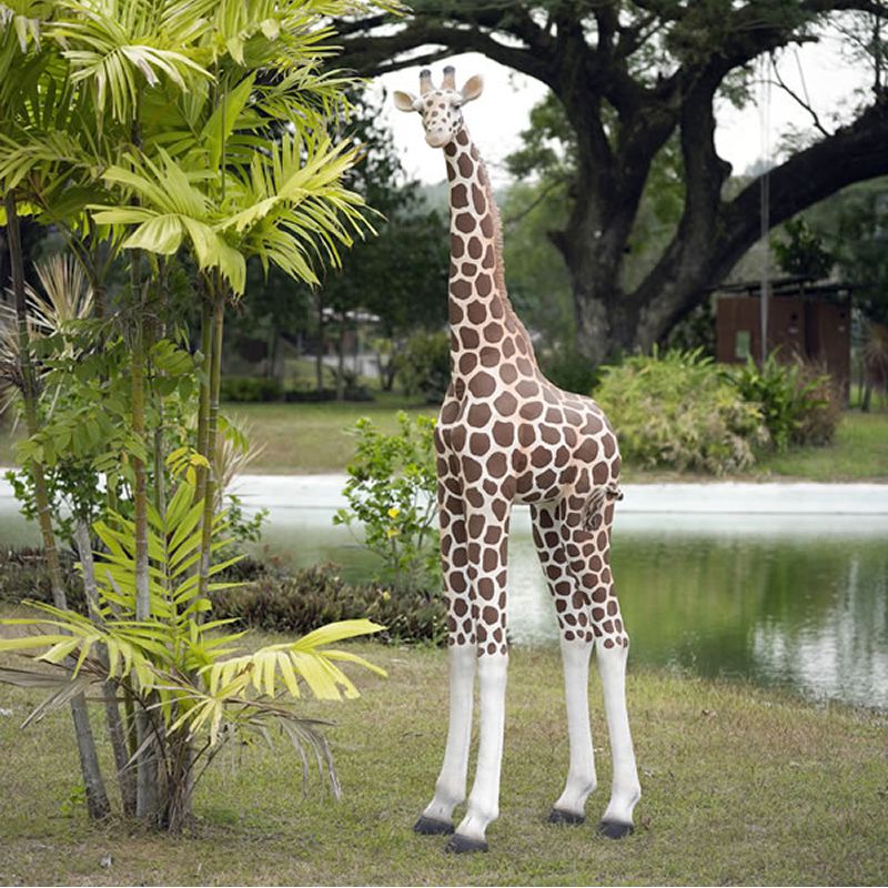 実物大 動物 オブジェ 可愛い子キリン インテリア イベント ディスプレイ