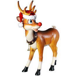 Rakuten - 動物 オブジェ 振り向くトナカイ インテリア イベント ディスプレイ Standing Reindeer