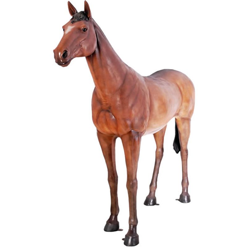 実物大 動物 オブジェ 強壮と立ち振る舞う馬 インテリア イベント ディスプレイ 馬　ウマ うま 午