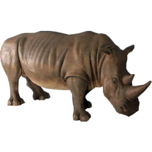 乐天商城 - 動物 オブジェ サイ インテリア イベント ディスプレイ Rhinoceros